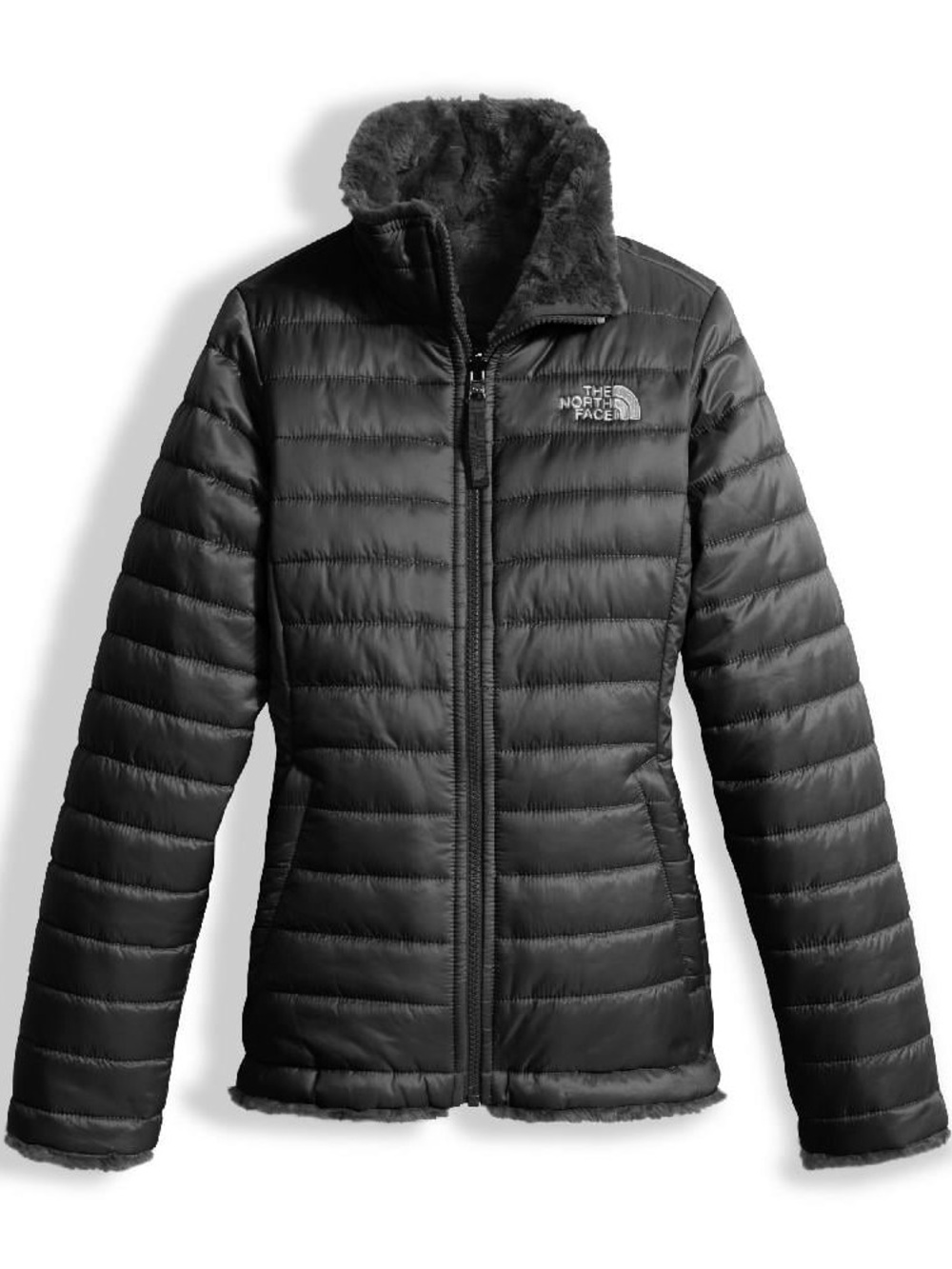The North Face Reversible Mossbud swirl Girls Jacket Sz S 7/8 winter Jacket